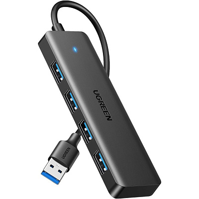  USB Хаб UGREEN CM219 25851 USB 3.0 A 4 Ports Black  (25851)