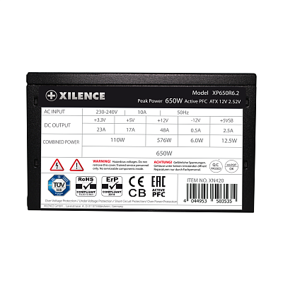 Блок питания Xilence Perfomance C+ series XN420 650W, 80+ (XP650R6.2)