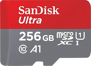 Карта памяти Sandisk Ultra microSDXC 256GB + SD Adapter (SDSQUAC-256G-GN6MA)