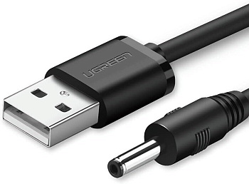 Кабель питания Ugreen US277, USB(m) на 5V/2A, 3.5мм, 1м (10376)