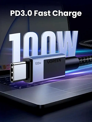 Кабель USB C - USB C, 480Mbps, 5A, QC4.0/PD3.0, 100W, 2m, L512 (45064) - 0014155