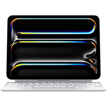 Чехол-клавиатура Apple Magic Keyboard для iPad Pro 11‑inch (M4,M5) Русская раскладка, Белый, A2975 (MWR03RS/A)