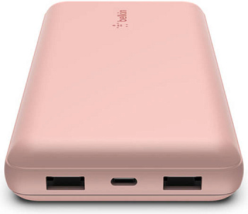 Портативный внешний аккумулятор Belkin Boost Charger 20000mAh 15W Rose Gold (BPB012BTRG)