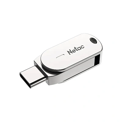 Флэш-накопитель 32GB 3.2 Netac U785C OTG серебристый (NT03U785C-032G-32PN)