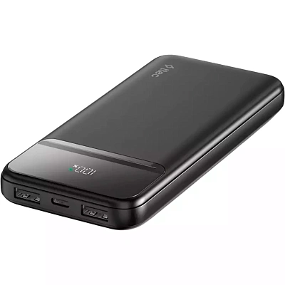 Пауэрбанк ttec ReCharger LCD, 10.000mAh - Black (2BB233S)