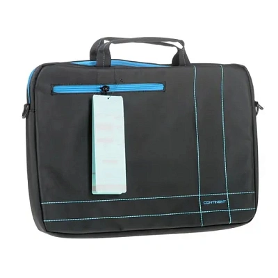 Сумка для ноутбука 15.6" Continent CC-201GB, Black/Blue, Полиэстер (CC-201 GB)