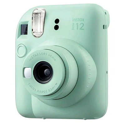Фотоаппарат моментальной печати FUJIFILM INSTAX MINI 12 BUNDLE СLEAR CASE + L10PK GREEN (N0000003916)