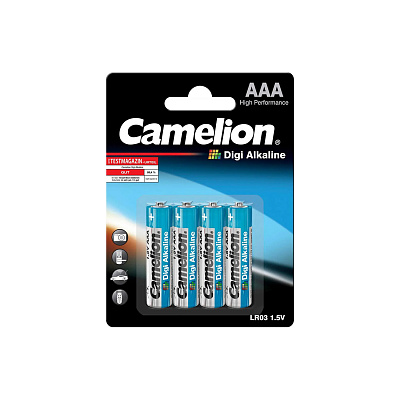 Батарейка CAMELION Digi Alkaline LR03-BP4DG 4 шт. в блистере (LR03-BP4DG)