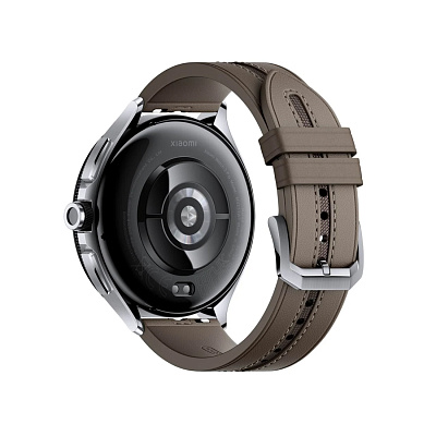 Смарт часы Xiaomi Watch 2 Pro-Bluetooth Silver Case with Brown Leather Strap (M2234W1)