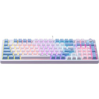 Клавиатура Defender Hawk GK-418, White-Blue, USB (45421)