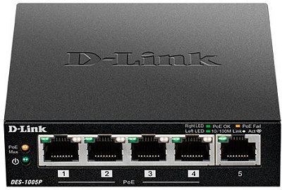 Коммутатор D-Link DES-1005P/B1A (DES-1005P/B1A)