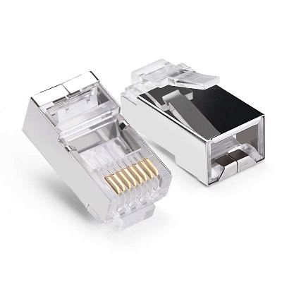 Коннектор UGREEN RJ-45 (FTP) CAT 6, 100шт., NW111 (50248) 