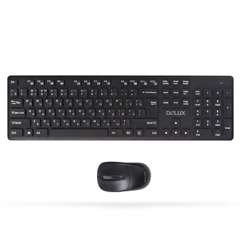 Клавиатура Delux DLD-1505OGB, Black + мышь (DLD-1505OGB)