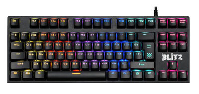 Клавиатура проводная игровая механическая Defender Blitz GK-240L RU (45240)