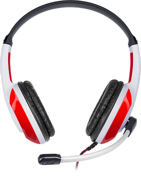 Игровая гарнитура стерео Defender Warhead G-120 красный + белый, кабель 2 м (64098)