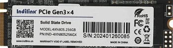 Твердотельный накопитель SSD Indilinx, 256Gb, M.2 2280, Gen3x4 (IND-4XN80S256GX)