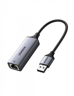  Конвертер сигнала UGREEN CM209 USB to RJ45 Ethernet Adapter Aluminum Case (50922)