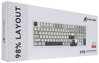 Клавиатура Attack Shark X98, Linear Strawberry switch, star black (X98-BK)