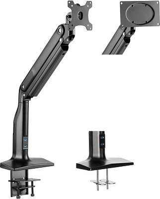 Настольное крепление для монитора 2E Sekveofvu, 17"-43" (2E-1MCBUSB)