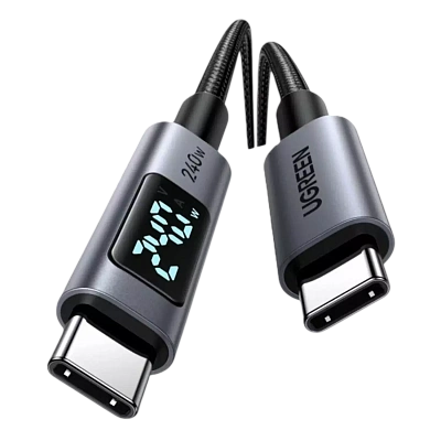Кабель UGREEN USB C - USB C, 480Mbps, 240W, 2m L530 (65867) 