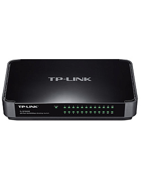 Коммутатор TP-Link TL-SF1024M 24-портовый 10/100 Мбит/с настольный (TL-SF1024M)