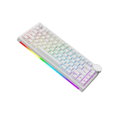 Клавиатура Ajazz AK820 V2, Ice Island Switch, White (AK820V2/Island/White)