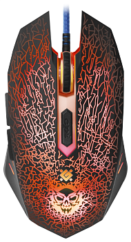 Игровая мышь проводная игровая оптическая Defender Shock GM-110L (черный),USB (52110)