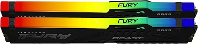 Оперативная память Kingston Fury Beast DDR5 - 2x 32ГБ 6400МГц (KF564C32BBEAK2-64)