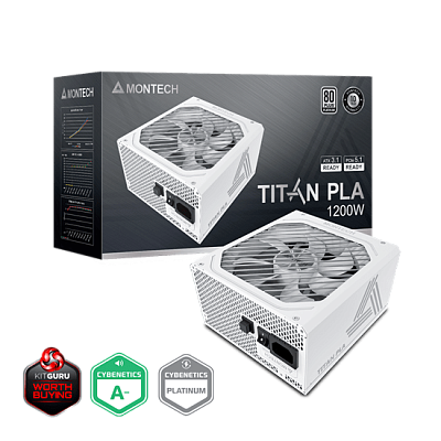 Блок питания Montech 1200W, TITAN PLA 1200W, Белый (TITAN PLA 1200W)