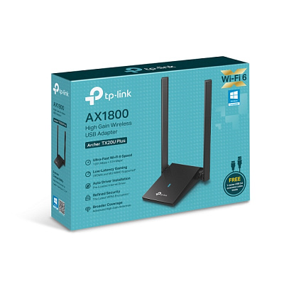 Сетевой адаптер беспроводной USB AX1800 Tp-Link Archer TX20U Plus (Archer TX20U Plus(EU))