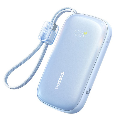 Портативный внешний аккумулятор Baseus EnerFill FC21 Qpow 3 Ultra, 10000mAh 45W - Galaxy Blue (E0027Q03 (E0027Q03)