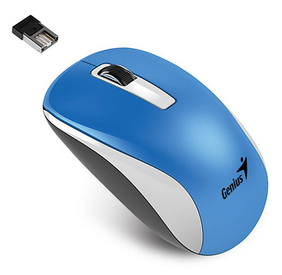 Мышь Genius NX-7010, White-Blue, (31030114110/31030018400)