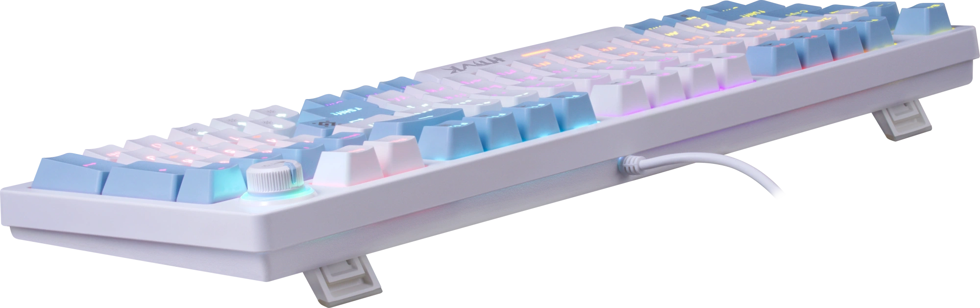 Клавиатура Defender Hawk GK-418, White-Blue, USB (45422)