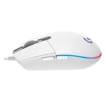Мышь игровая Logitech G102 LIGHTSYNC WHITE 8000dpi/USB/2М/RGB (910-005824)