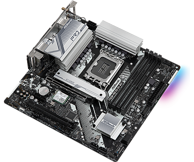  Материнская плата ASRock B760M Pro RS/D4 WiFi (90-MXBKZ0-A0UAYZ)