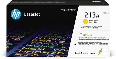 Картридж HP 213X оригинальный, желтый, увеличенной емкости (W2132X) 