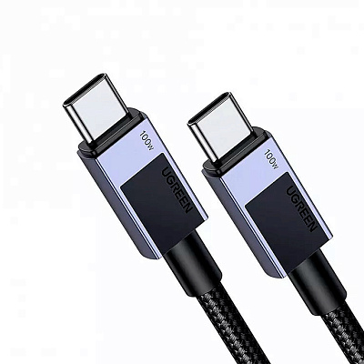 Кабель Ugreen L512, USB-C to USB-C PD, 3m - Space Gray (45065)