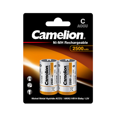 Аккумулятор CAMELION Rechargeable Ni-MH NH-C2500BP2 2 шт. в блистере (NH-C2500BP2)