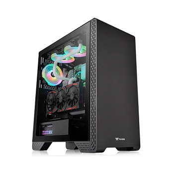 Компьютерный корпус Thermaltake S300 TG Black без Б/П (CA-1P5-00M1WN-00)