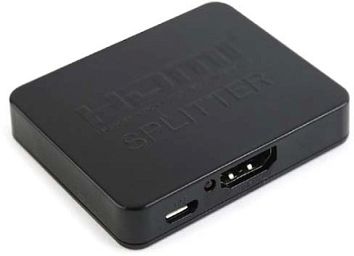 Разветвитель HDMI Cablexpert DSP-2PH4-03, HD19F/2x19F, 1 компьютер => 2 монитора, Full-HD, 3D, 1.4v, (DSP-2PH4-03)