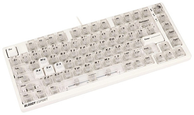 Клавиатура A4Tech Bloody MS76,MS Magnetic Switch - Crystal White (MS76 CRYSTAL WHITE)