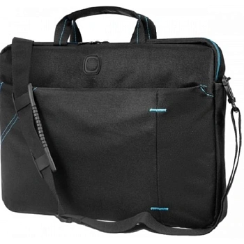 Сумка для ноутбука 15.6" Continent CC-125 GB, 15.6", Полиэстер, Black-Blue (CC-125 GB)