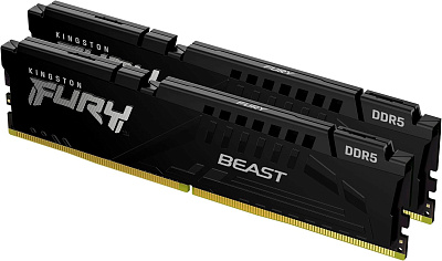 Комплект модулей памяти DIMM Kingston Fury Beast DDR5 64 GB kit (2x32GB)  (KF560C36BBEK2-64)