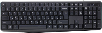 Клавиатура Genius KB-117, 104 кнопки, USB KZ Black (31310016410)