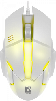 Мышь проводная Defender Host MB-982 7цветов,1000 dpi,белый (52983)