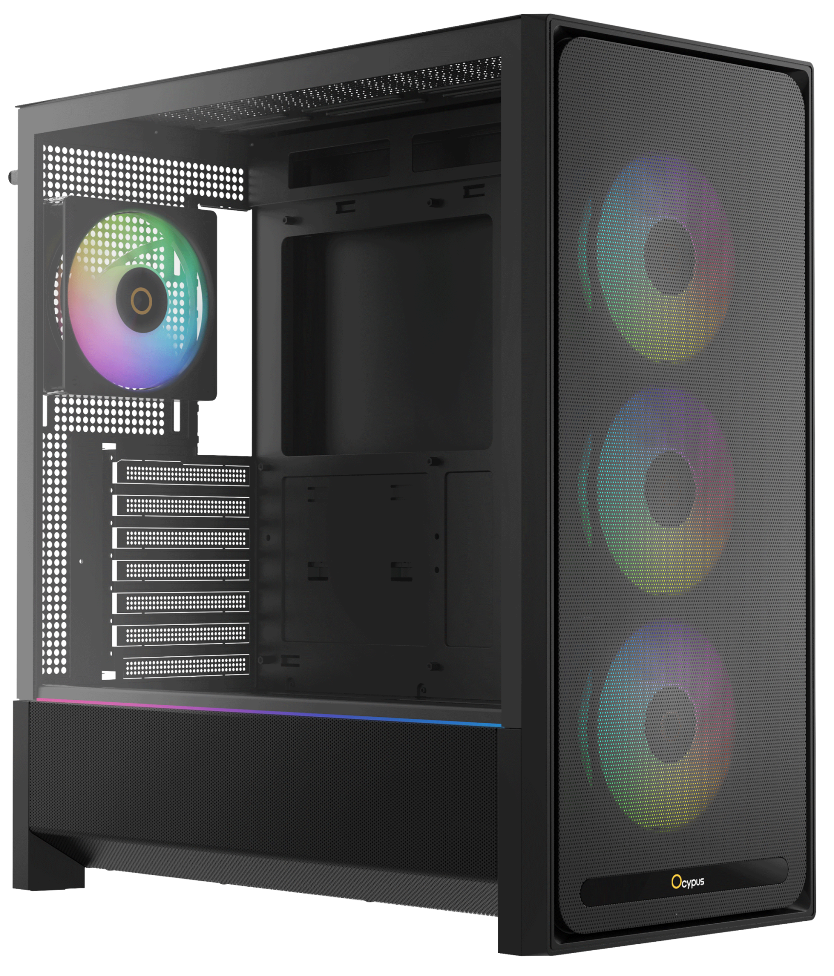 Корпус Ocypus Delta C70 BK ARGB (Delta-C70-BKG400XX-GL)
