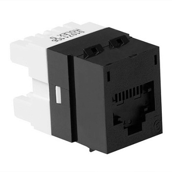 Информационный разъём MOLEX GSC Cat.6, 568A/B, с защитной шторкой, чёрный (KSJ-00018-04)