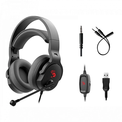 Гарнитура A4Tech Bloody G330P, 20Hz-20kHz Black (G330P/BLACK)