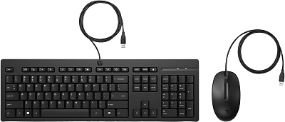 Проводная мышь и клавиатура HP 225, комплект (AX2Y7AA)