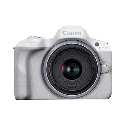 Цифровой фотоаппарат CANON EOS R50 + RF-S 18-45 mm IS STM White (5812C030)